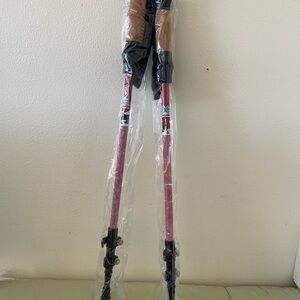 Adjustable Trekking Poles in Rose Pink